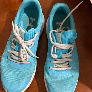 Under Armour girls teal Blue Sneakers